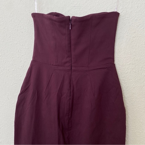 House of CB 'Lucia' Grape Starpless Corset Maxi Dress wine burgundy NWOT size S - Picture 9 of 11